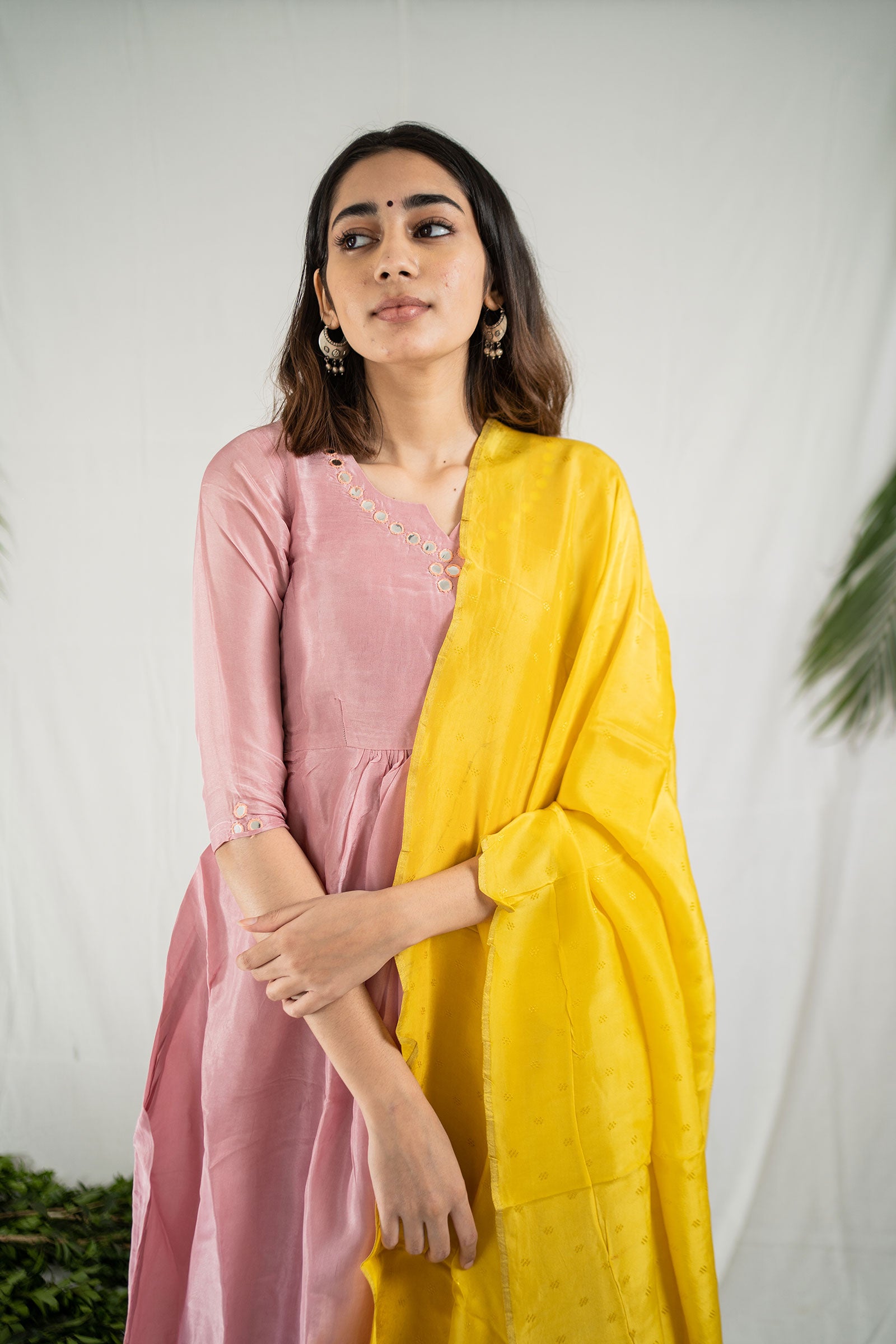 Baby Pink Silk Suit Set - Tantu