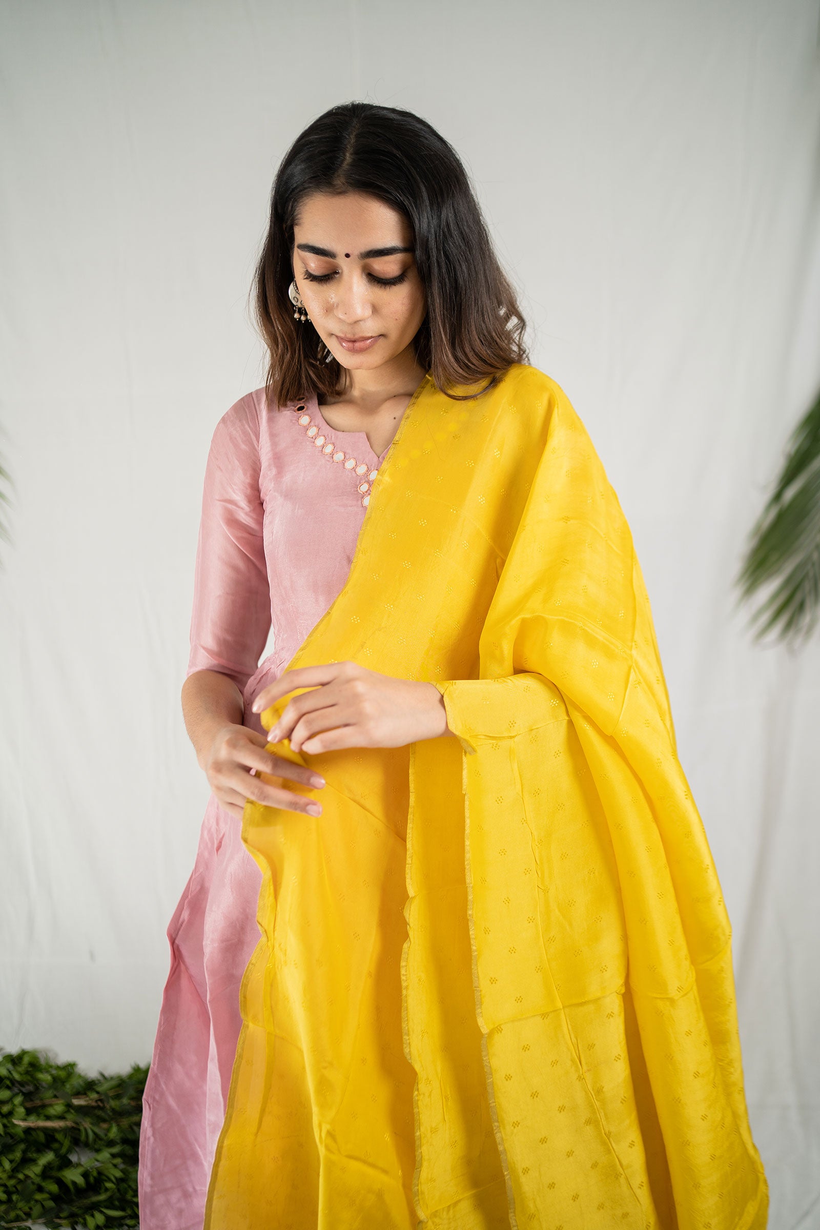 Baby Pink Silk Suit Set - Tantu