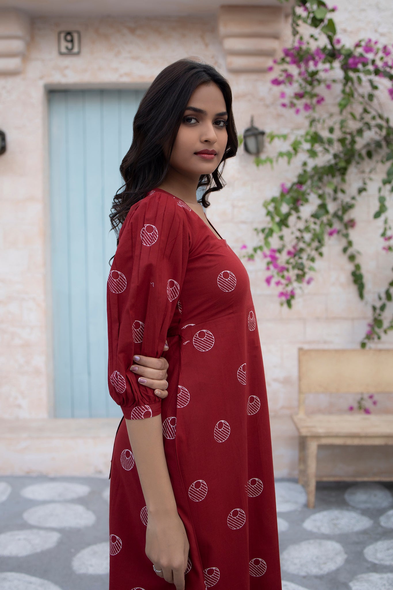 Scarlet Spice Cotton Dress