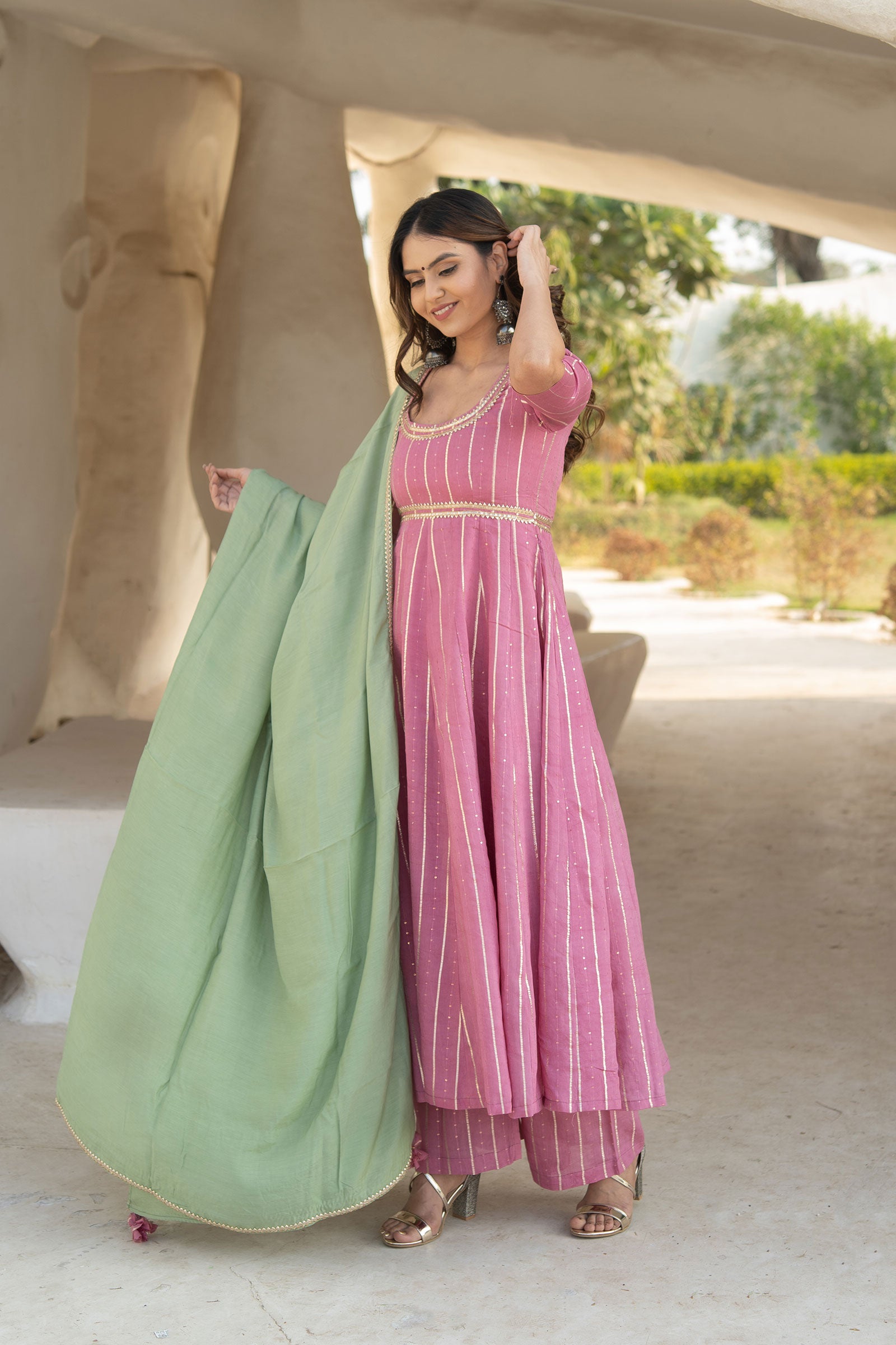 Samara Muslin Suit Set - Tantu 