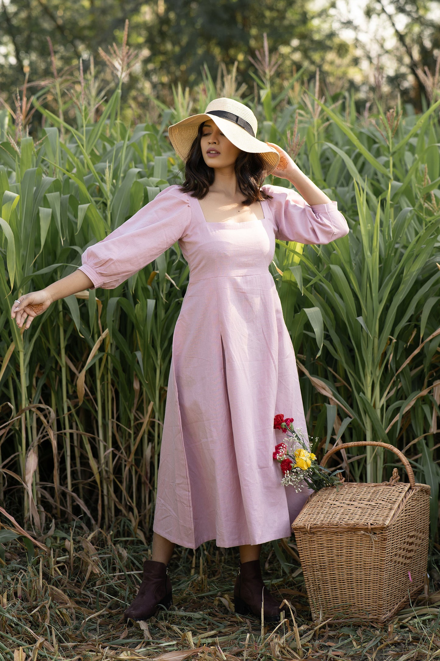 
                  
                    Cherry Blossom Cotton Dress - Tantu 
                  
                