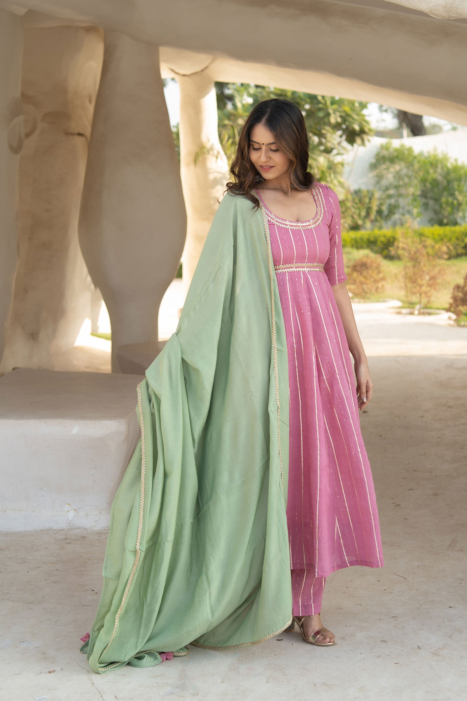 Samara Muslin Suit Set - Tantu 