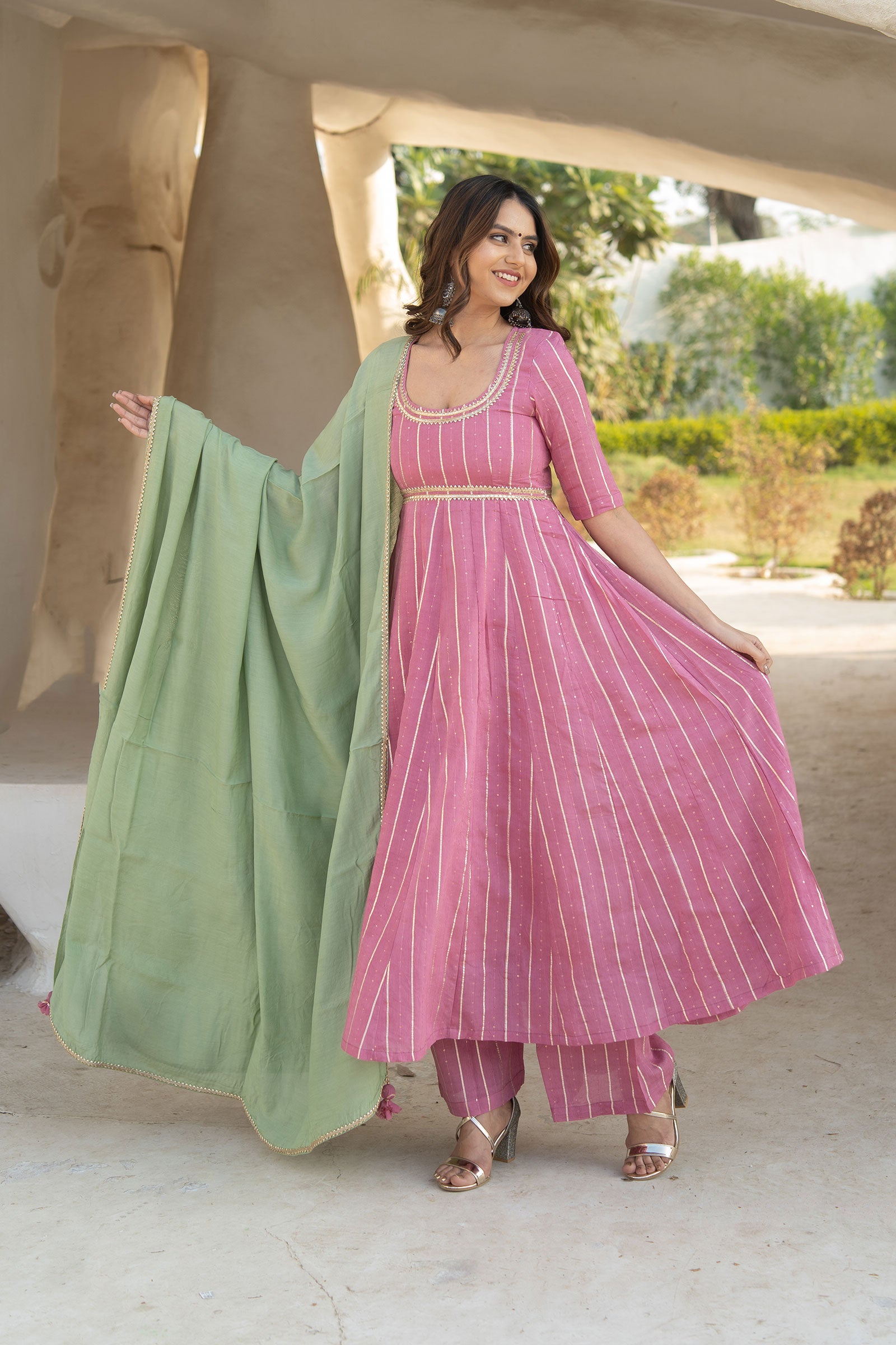 Samara Muslin Suit Set - Tantu 